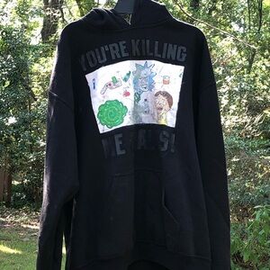 Black Graphic Men's Hoodie